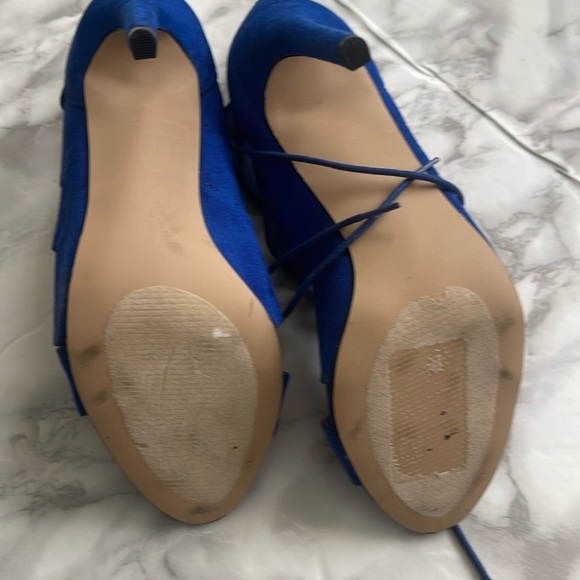 Madden Girl Women's Raceyyy Ghillie Dress Heels Blue Size 7 M - Picture 8 of 12